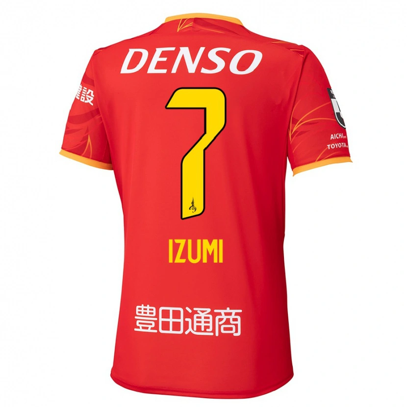 Danxen Heren Ryuji Izumi #7 Rood Geel Thuisshirt Thuistenue 2025/26 T-Shirt België