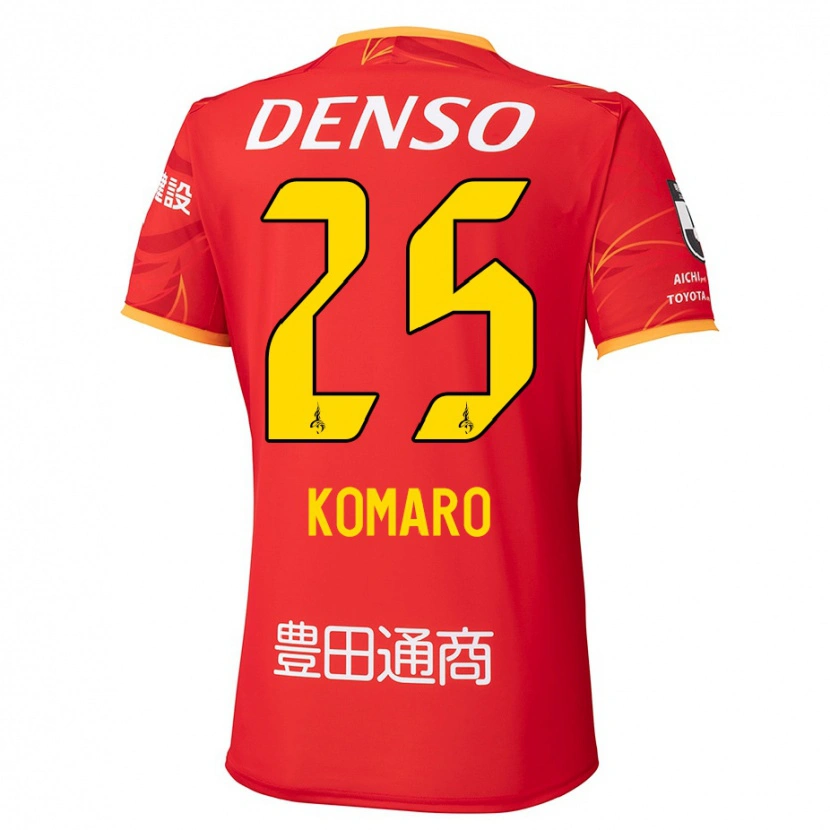 Danxen Heren Shuta Komaro #25 Rood Geel Thuisshirt Thuistenue 2025/26 T-Shirt België