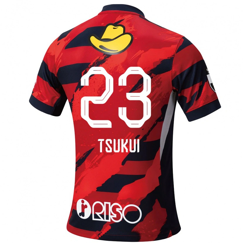 Danxen Heren Keisuke Tsukui #23 Rood Zwart Thuisshirt Thuistenue 2025/26 T-Shirt België