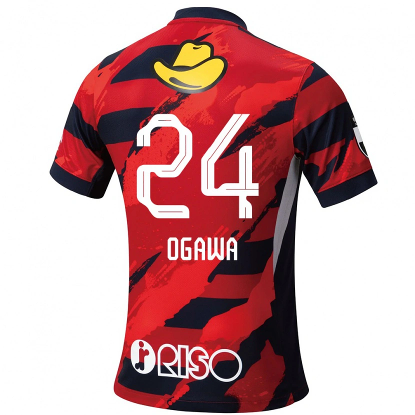 Danxen Heren Yusuke Ogawa #24 Rood Zwart Thuisshirt Thuistenue 2025/26 T-Shirt België
