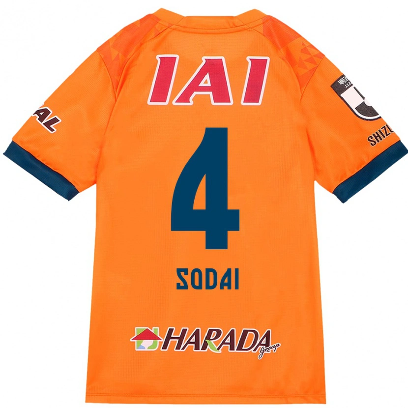 Danxen Heren Sodai Hasukawa #4 Oranje Rood Thuisshirt Thuistenue 2025/26 T-Shirt België