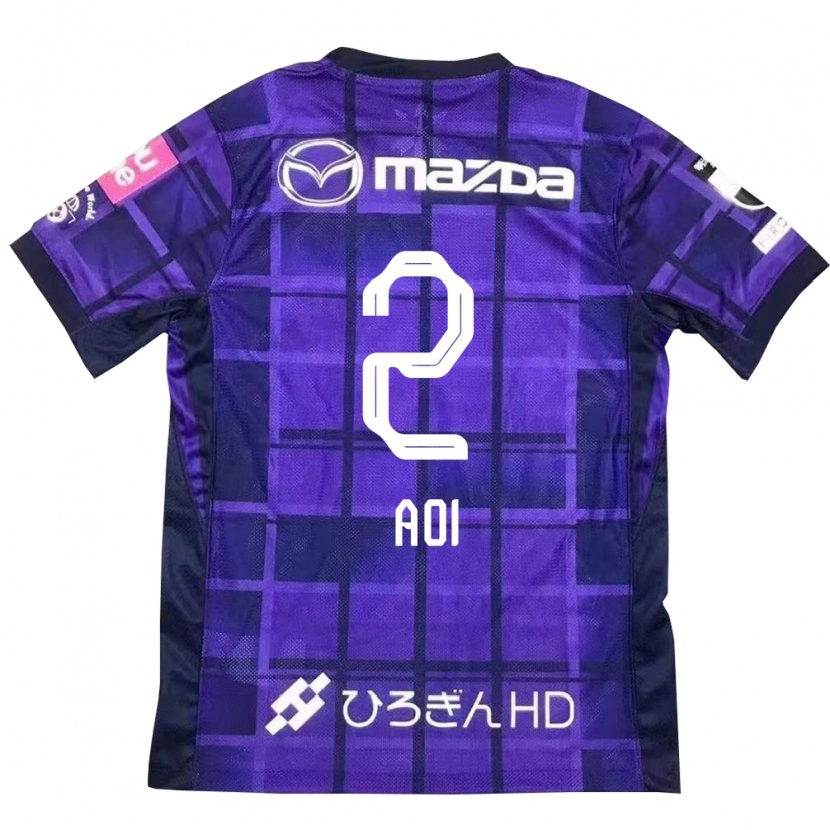 Danxen Heren Yutaro Aoi #2 Paars Oranje Thuisshirt Thuistenue 2025/26 T-Shirt België