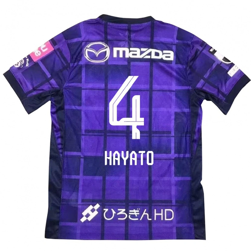 Danxen Heren Hayato Araki #4 Paars Oranje Thuisshirt Thuistenue 2025/26 T-Shirt België