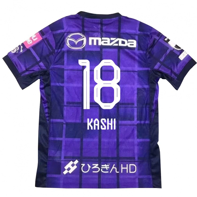 Danxen Heren Yoshifumi Kashiwa #18 Paars Oranje Thuisshirt Thuistenue 2025/26 T-Shirt België