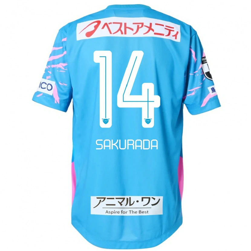 Danxen Heren Ryu Sakurada #14 Blauw Roze Thuisshirt Thuistenue 2025/26 T-Shirt België