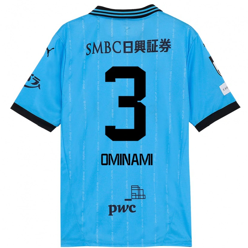 Danxen Heren Takuma Ominami #3 Hemelsblauw Zwart Thuisshirt Thuistenue 2025/26 T-Shirt België