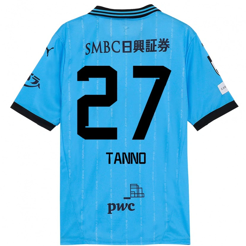 Danxen Heren Kenta Tanno #27 Hemelsblauw Zwart Thuisshirt Thuistenue 2025/26 T-Shirt België