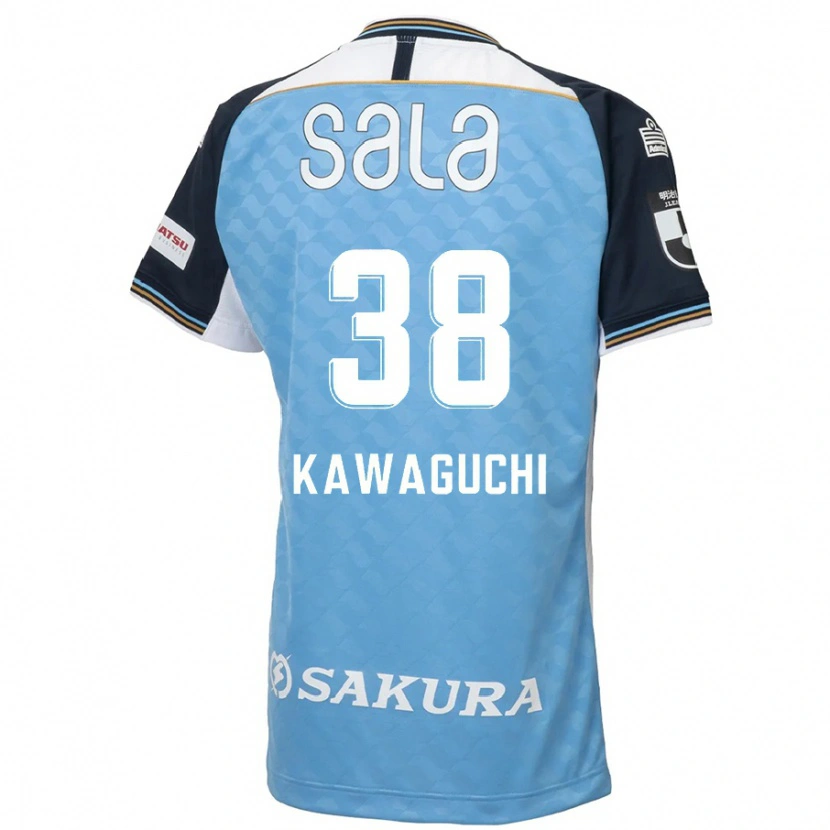 Danxen Heren Naoki Kawaguchi #38 Hemelsblauw Zwart Thuisshirt Thuistenue 2025/26 T-Shirt België