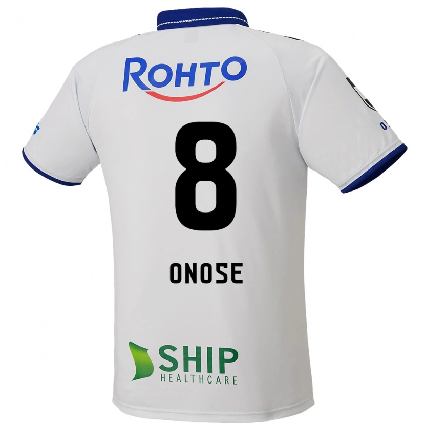 Danxen Heren Kosuke Onose #8 Wit Blauw Zwart Uitshirt Uittenue 2025/26 T-Shirt België