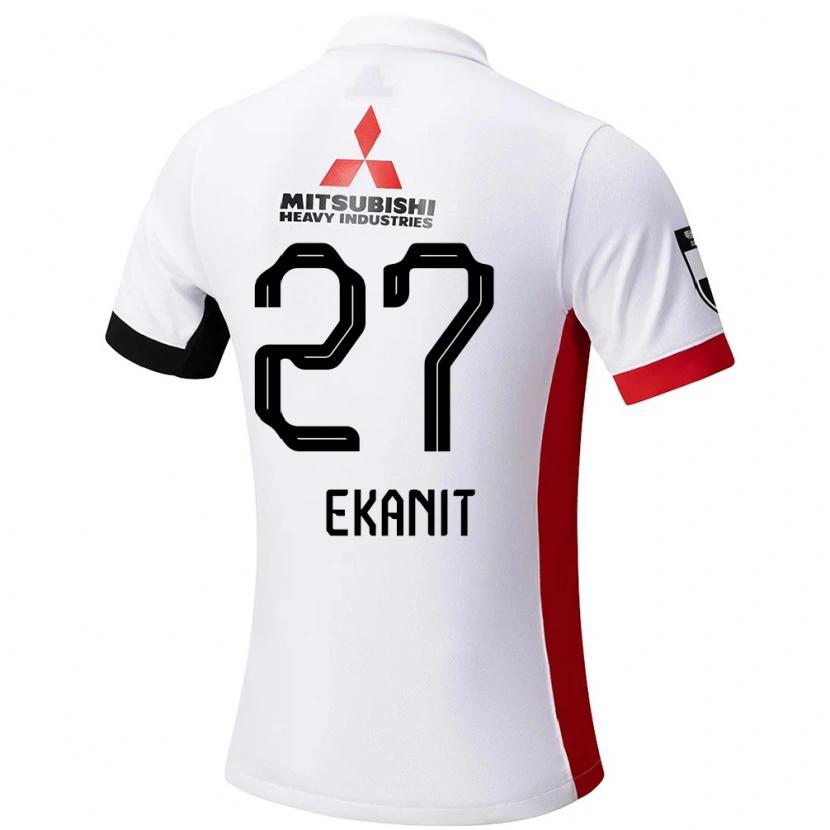 Danxen Heren Ekanit Panya #27 Wit Zwart Uitshirt Uittenue 2025/26 T-Shirt België
