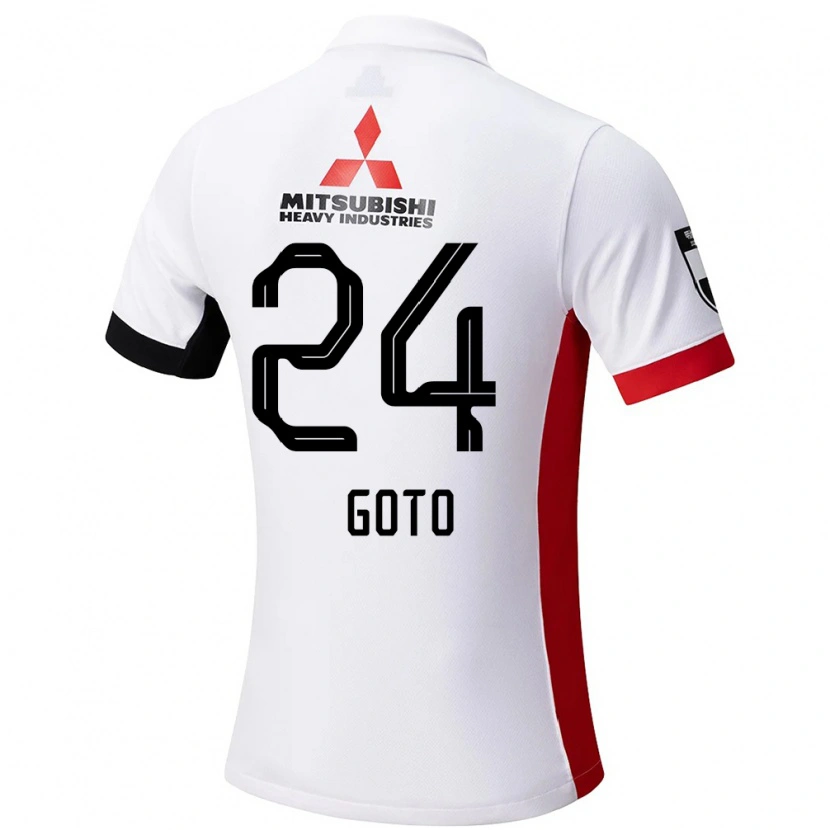 Danxen Heren Wakaba Goto #24 Wit Zwart Uitshirt Uittenue 2025/26 T-Shirt België