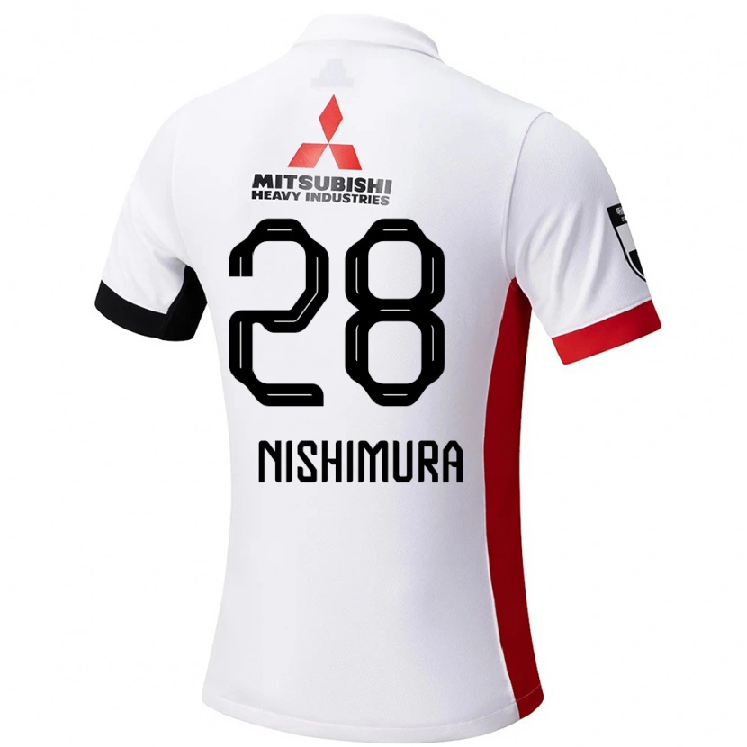 Danxen Heren Kotone Nishimura #28 Wit Zwart Uitshirt Uittenue 2025/26 T-Shirt België