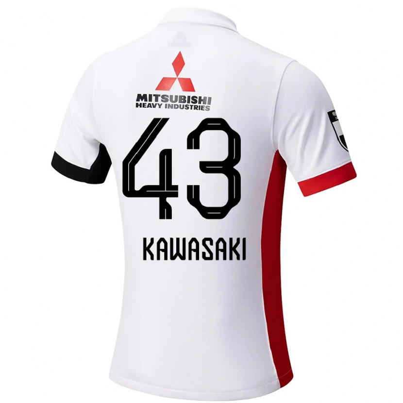 Danxen Heren Atsushi Kawasaki #43 Wit Zwart Uitshirt Uittenue 2025/26 T-Shirt België