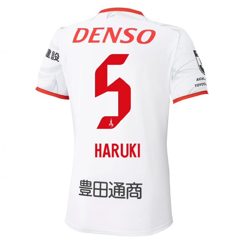 Danxen Heren Haruki Yoshida #5 Wit Rood Uitshirt Uittenue 2025/26 T-Shirt België