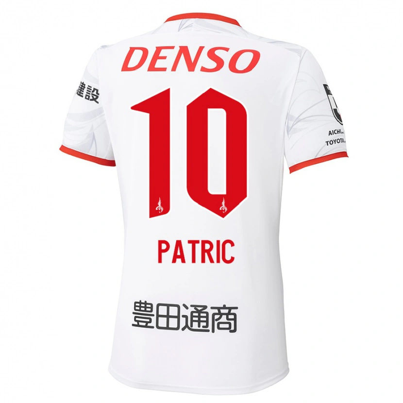 Danxen Heren Patric #10 Wit Rood Uitshirt Uittenue 2025/26 T-Shirt België