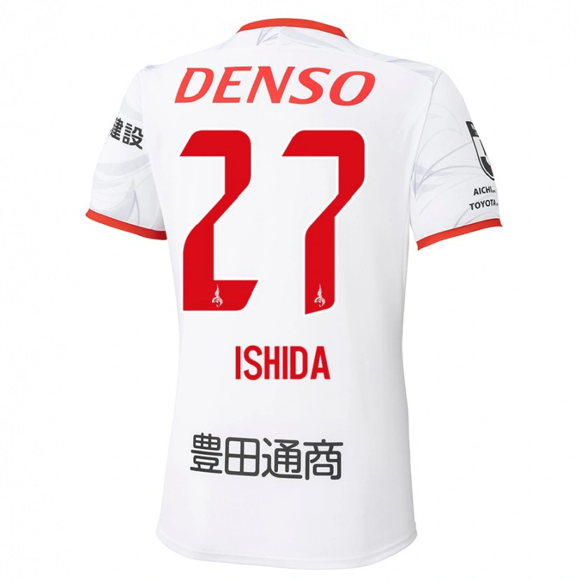 Danxen Heren Kakeru Ishida #27 Wit Rood Uitshirt Uittenue 2025/26 T-Shirt België