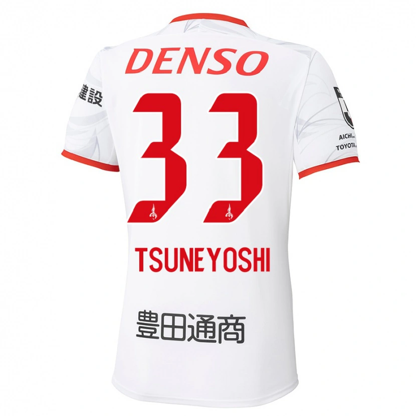 Danxen Heren Ryoma Tsuneyoshi #33 Wit Rood Uitshirt Uittenue 2025/26 T-Shirt België