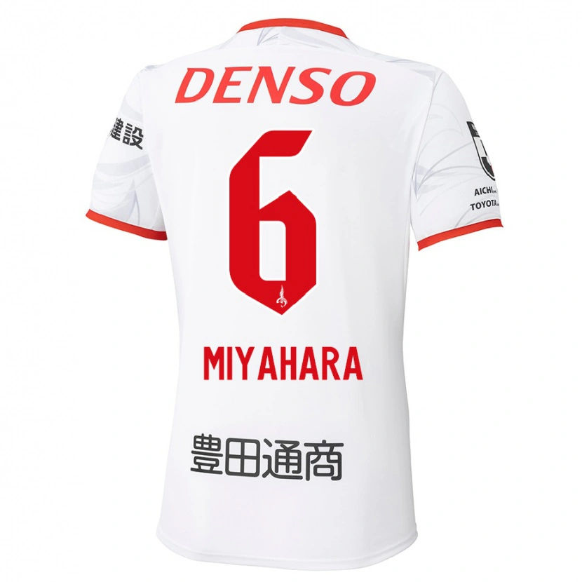 Danxen Heren Kazuya Miyahara #6 Wit Rood Uitshirt Uittenue 2025/26 T-Shirt België