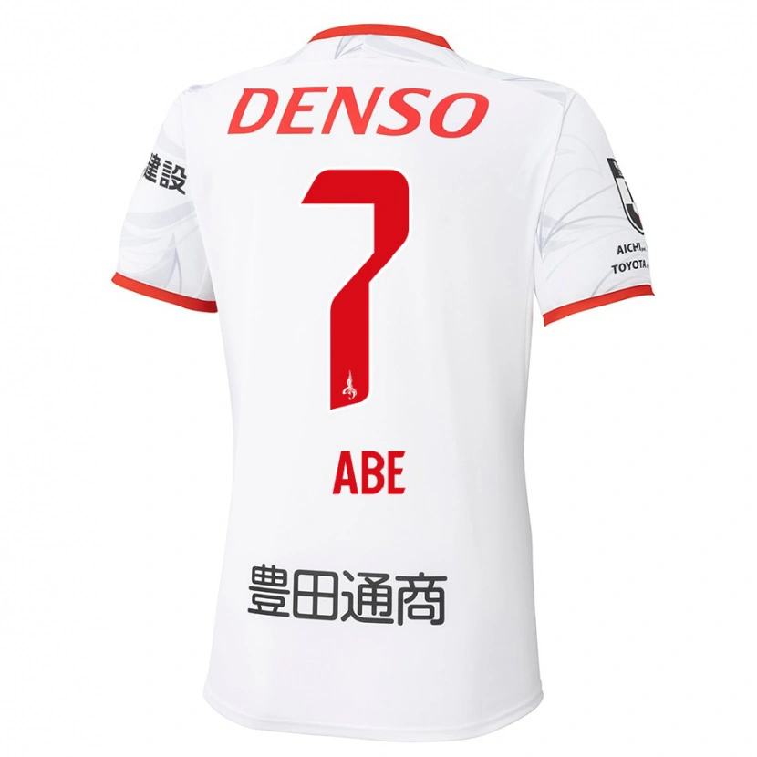 Danxen Heren Hiroyuki Abe #7 Wit Rood Uitshirt Uittenue 2025/26 T-Shirt België