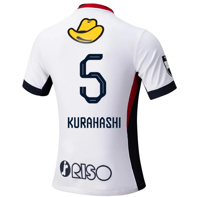 Danxen Heren Koki Kurahashi #5 Wit Zwart Uitshirt Uittenue 2025/26 T-Shirt België