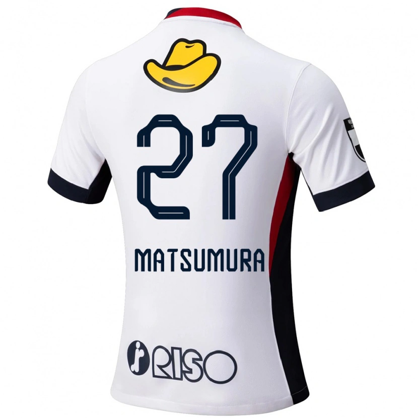 Danxen Heren Yuta Matsumura #27 Wit Zwart Uitshirt Uittenue 2025/26 T-Shirt België
