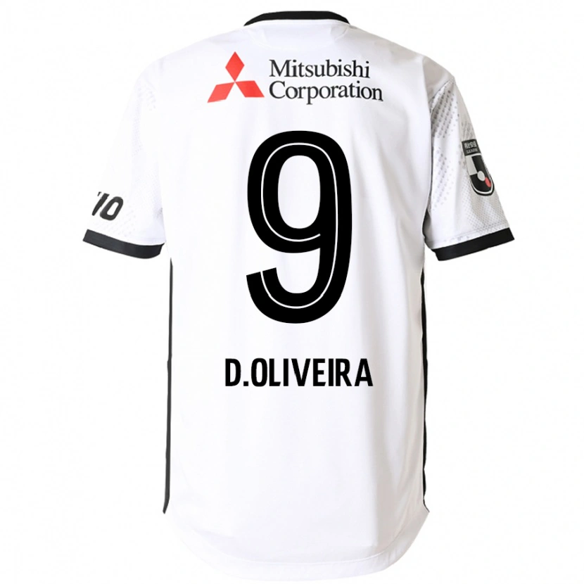 Danxen Heren Diego Oliveira #9 Wit Zwart Uitshirt Uittenue 2025/26 T-Shirt België