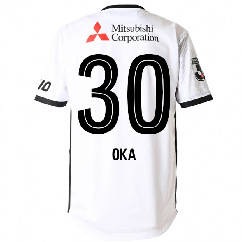 Danxen Heren Teppei Oka #30 Wit Zwart Uitshirt Uittenue 2025/26 T-Shirt België