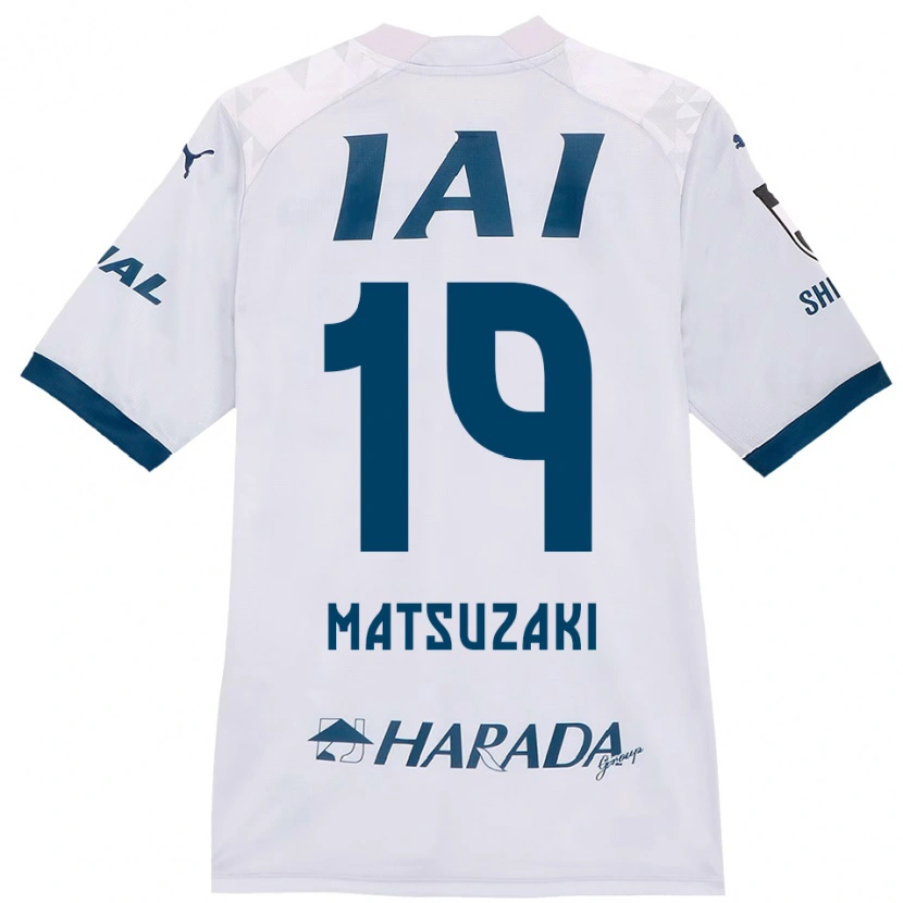 Danxen Heren Kai Matsuzaki #19 Wit Koningsblauw Uitshirt Uittenue 2025/26 T-Shirt België