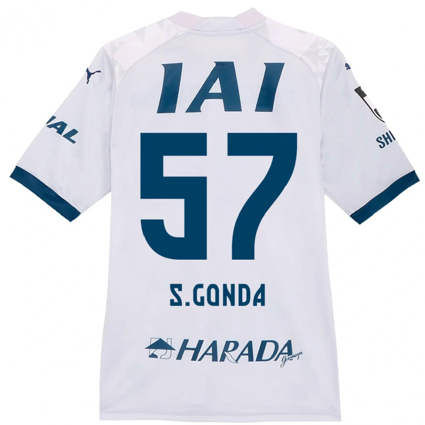 Danxen Heren Shuichi Gonda #57 Wit Koningsblauw Uitshirt Uittenue 2025/26 T-Shirt België
