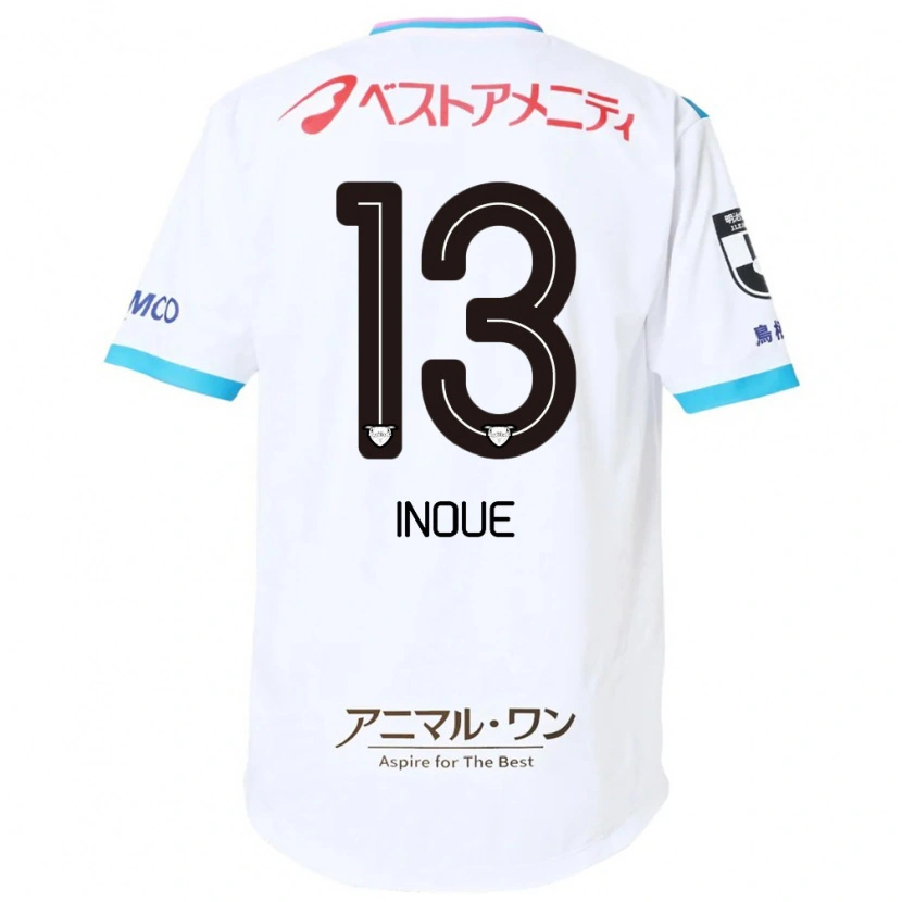 Danxen Heren Taisei Inoue #13 Wit Roze Uitshirt Uittenue 2025/26 T-Shirt België