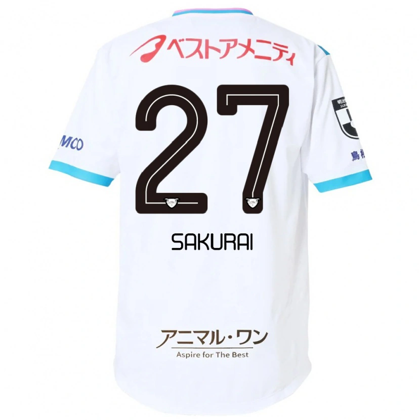 Danxen Heren Tatsunori Sakurai #27 Wit Roze Uitshirt Uittenue 2025/26 T-Shirt België