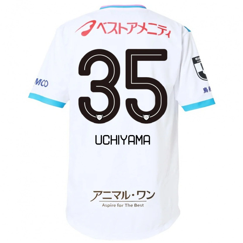 Danxen Heren Kei Uchiyama #35 Wit Roze Uitshirt Uittenue 2025/26 T-Shirt België