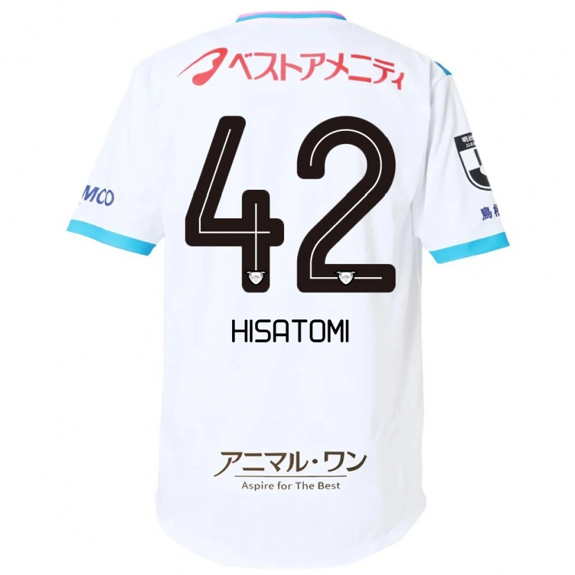 Danxen Heren Kazuhiro Hisatomi #42 Wit Roze Uitshirt Uittenue 2025/26 T-Shirt België