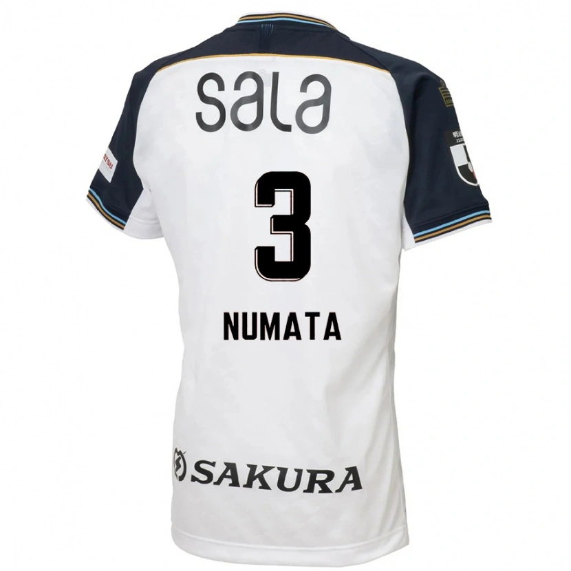 Danxen Heren Taiki Numata #3 Wit Zwart Uitshirt Uittenue 2025/26 T-Shirt België