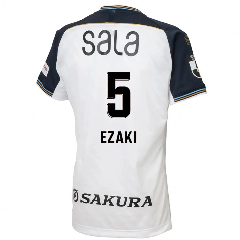 Danxen Heren Takuro Ezaki #5 Wit Zwart Uitshirt Uittenue 2025/26 T-Shirt België