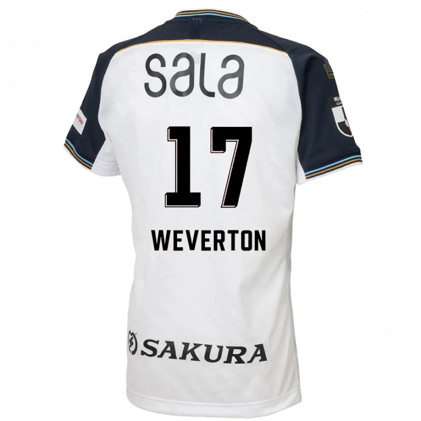 Danxen Heren Weverton #17 Wit Zwart Uitshirt Uittenue 2025/26 T-Shirt België