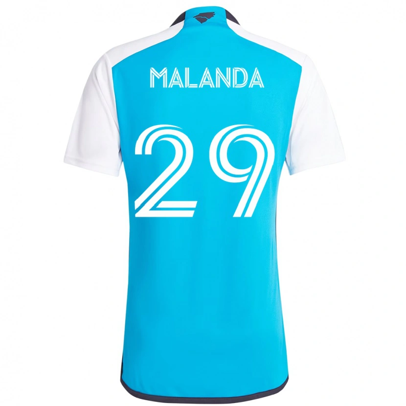 Danxen Dames Adilson Malanda #29 Hemelsblauw Wit Thuisshirt Thuistenue 2025/26 T-Shirt België