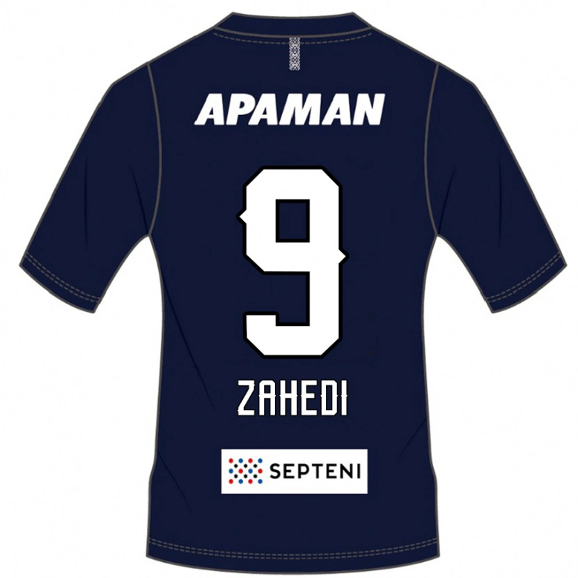 Danxen Dames Shahab Zahedi #9 Koningsblauw Wit Thuisshirt Thuistenue 2025/26 T-Shirt België