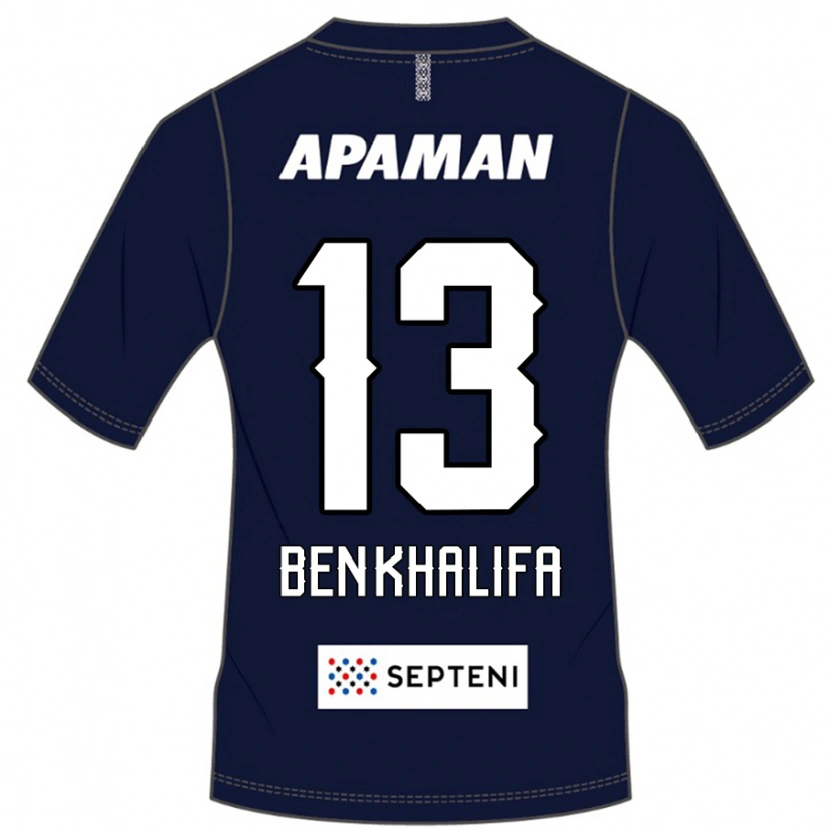 Danxen Dames Nassim Ben Khalifa #13 Koningsblauw Wit Thuisshirt Thuistenue 2025/26 T-Shirt België