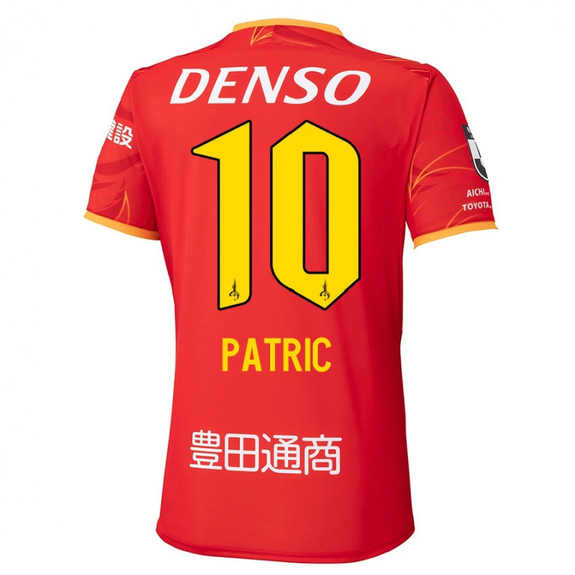 Danxen Dames Patric #10 Rood Geel Thuisshirt Thuistenue 2025/26 T-Shirt België
