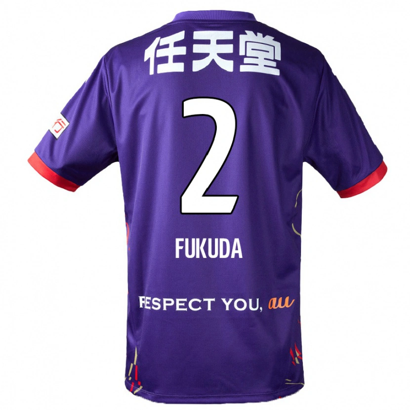 Danxen Dames Shinnosuke Fukuda #2 Paars Wit Zwart Thuisshirt Thuistenue 2025/26 T-Shirt België