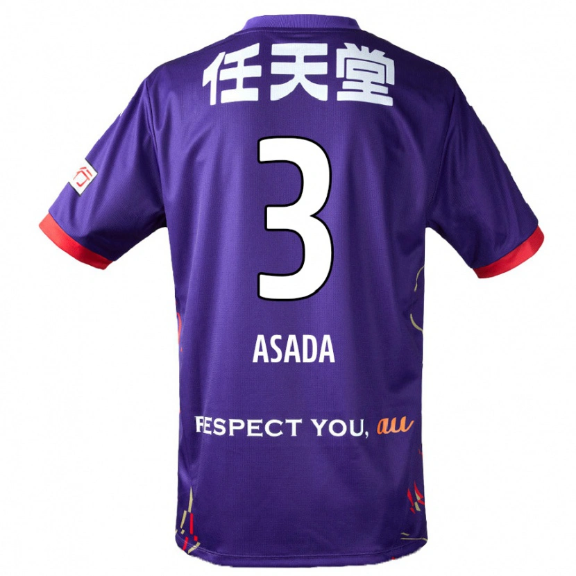 Danxen Dames Shogo Asada #3 Paars Wit Zwart Thuisshirt Thuistenue 2025/26 T-Shirt België