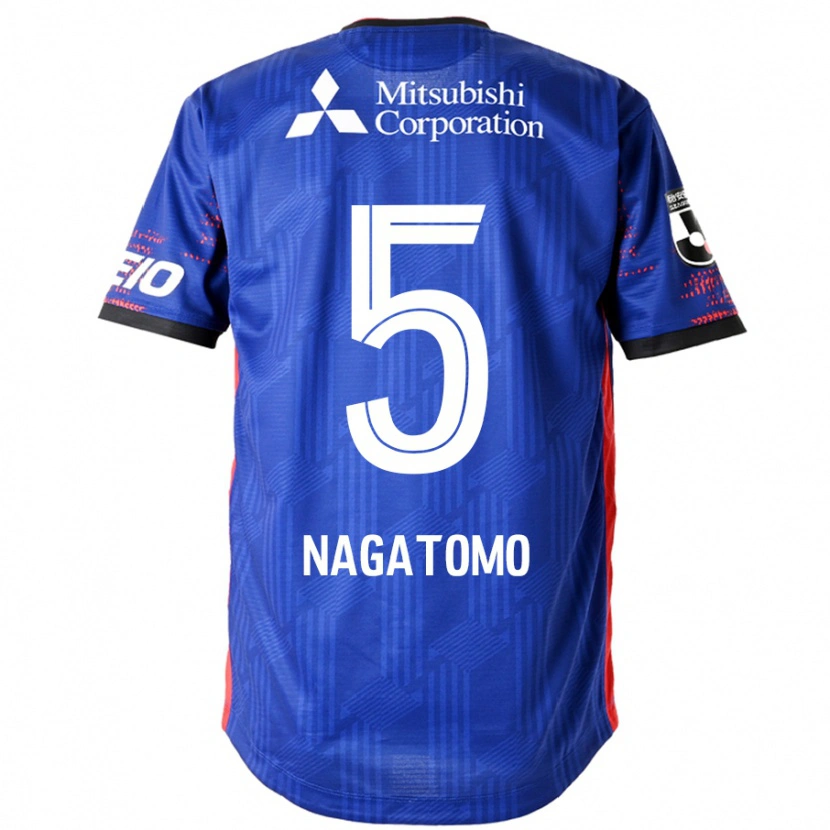 Danxen Dames Yuto Nagatomo #5 Koningsblauw Wit Thuisshirt Thuistenue 2025/26 T-Shirt België