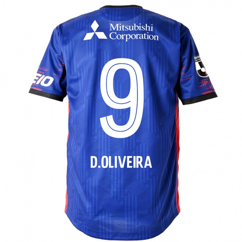 Danxen Dames Diego Oliveira #9 Koningsblauw Wit Thuisshirt Thuistenue 2025/26 T-Shirt België