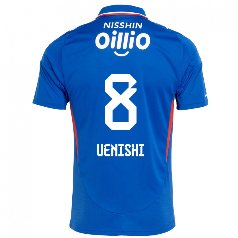 Danxen Dames Haruki Uenishi #8 Koningsblauw Wit Thuisshirt Thuistenue 2025/26 T-Shirt België