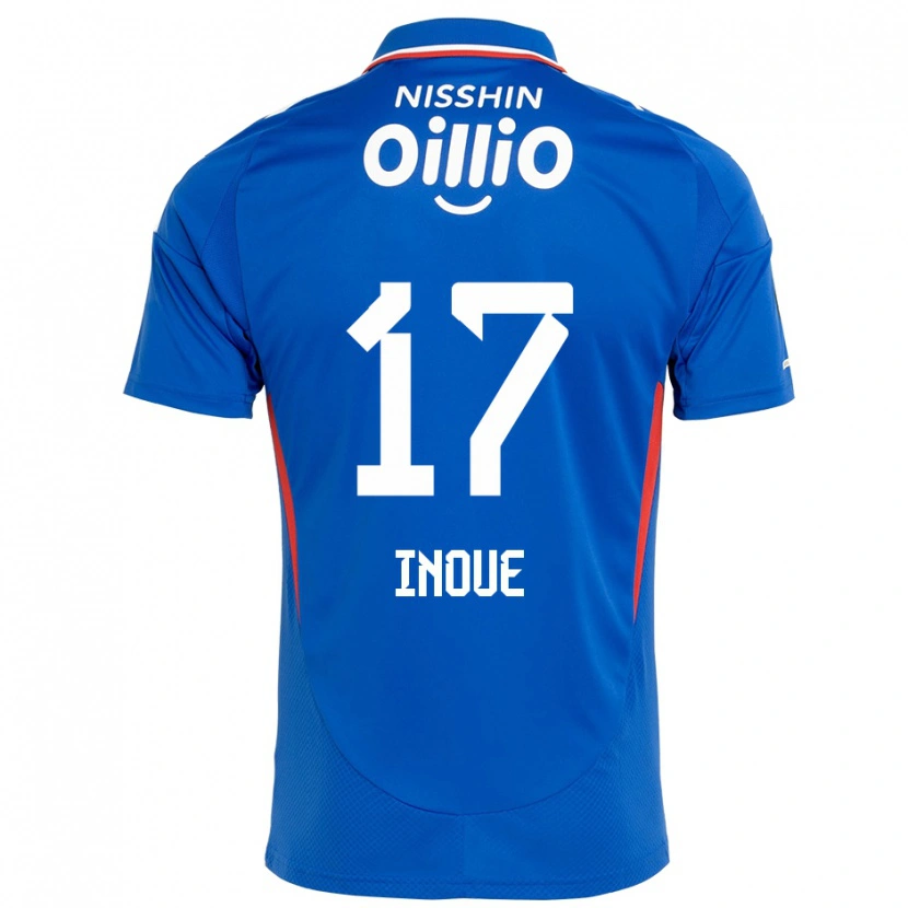 Danxen Dames Kenta Inoue #17 Koningsblauw Wit Thuisshirt Thuistenue 2025/26 T-Shirt België