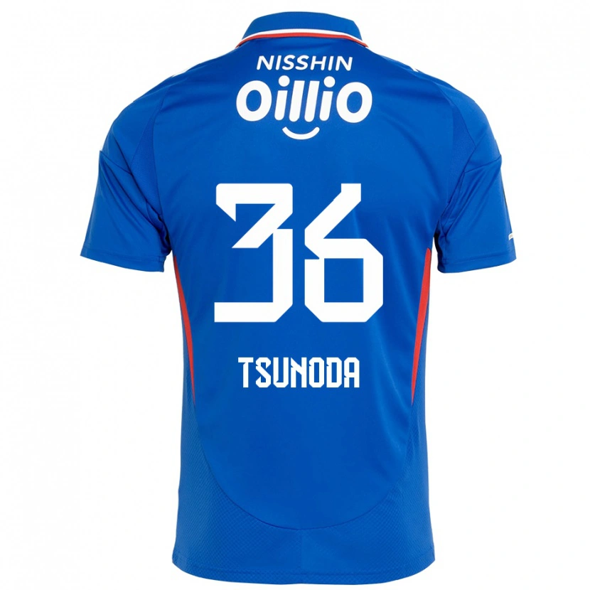 Danxen Dames Ryotaro Tsunoda #36 Koningsblauw Wit Thuisshirt Thuistenue 2025/26 T-Shirt België