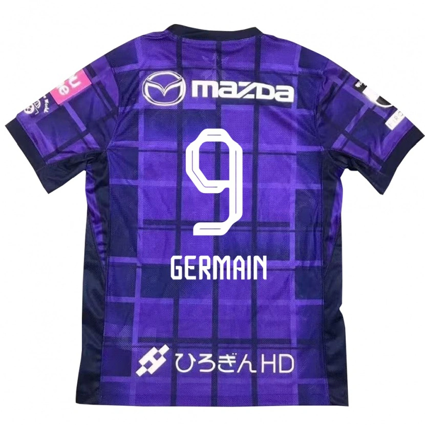 Danxen Dames Ryo Germain #9 Paars Oranje Thuisshirt Thuistenue 2025/26 T-Shirt België