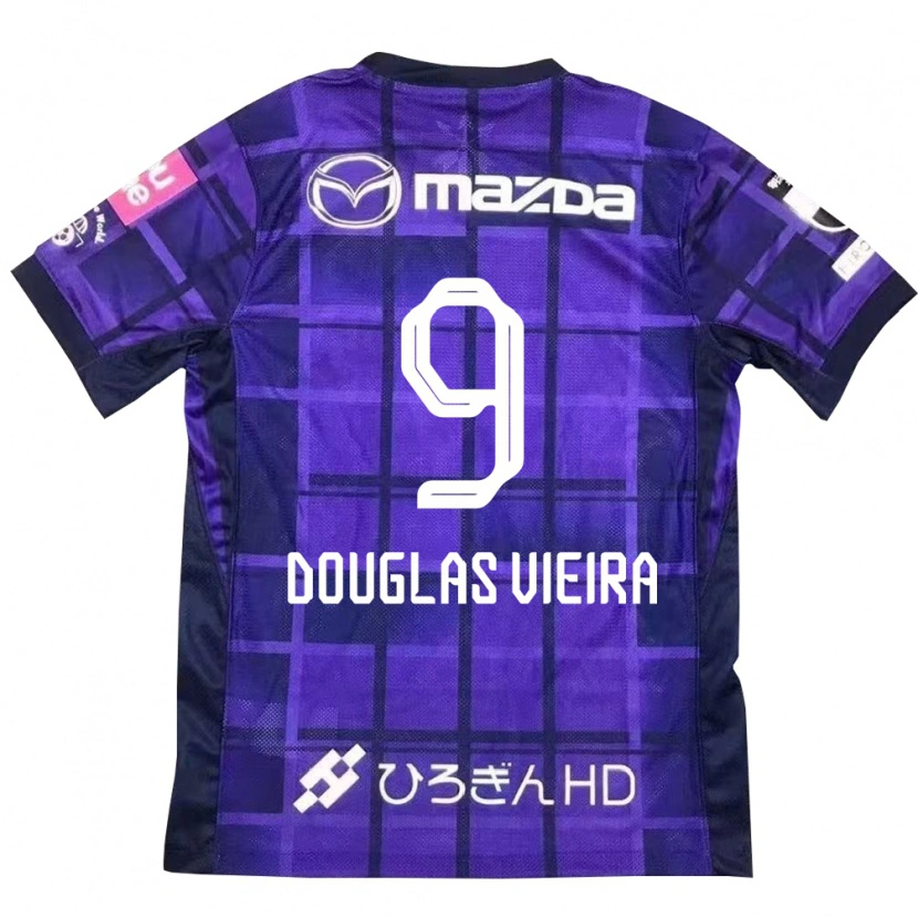Danxen Dames Douglas Vieira #9 Paars Oranje Thuisshirt Thuistenue 2025/26 T-Shirt België