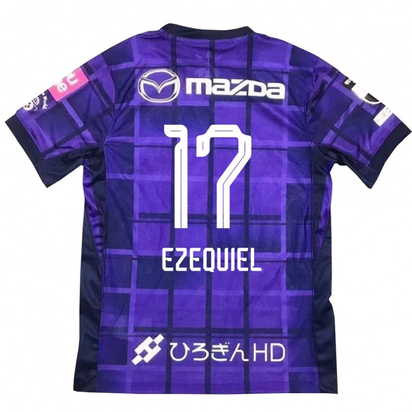 Danxen Dames Ezequiel #17 Paars Oranje Thuisshirt Thuistenue 2025/26 T-Shirt België